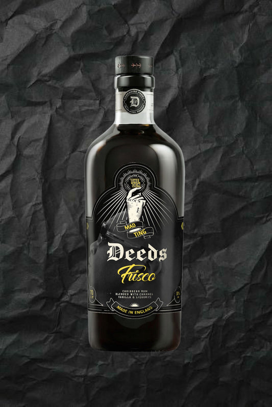 Frisco x Deeds rum bottle